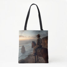 Coastal Cliff Tote Bag - Seaside Western Design