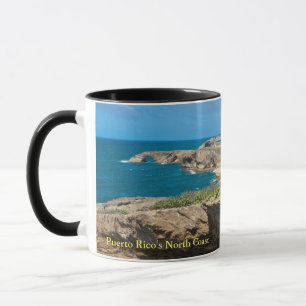 Coastal Cliffs and Beaches at Cueva del Indio Mug