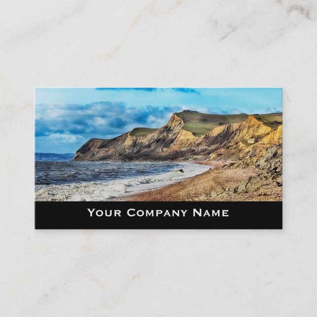 Coastal Cliffs Landscape Business Cards (Front)