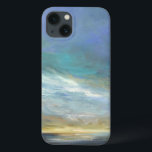 Coastal Clouds iPhone 13 Case<br><div class="desc">Sheila Finch is a contemporary fine artist that loves to paint uplifting images of the sky, land and stunning scenery of California. This striking watercolor print of the California coast surrounded by clouds has been officially licensed by the World Art Group. It showcases breathtaking rays of light gliding across the...</div>