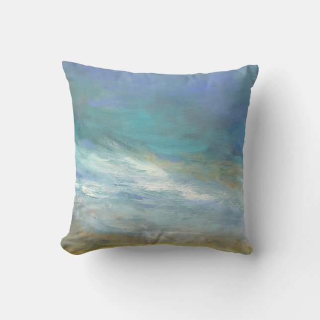 Coastal Clouds Cushion (Front)