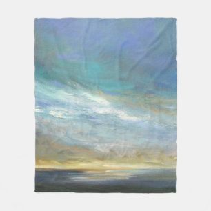 Coastal Clouds Fleece Blanket