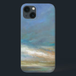 Coastal Clouds with Ocean iPhone 13 Case<br><div class="desc">An amazing coastal painting of that stunning Californian shoreline as depicted by Sheila Finch. This nature inspired landscape takes a touch of the familiar and applies a modern touch in this colourful piece of art brought to you by World Art Group. Light breaking through clouds over a calm ocean that...</div>