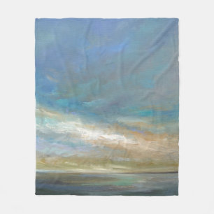 Coastal Clouds with Ocean Fleece Blanket