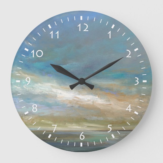Coastal Clouds with Ocean Large Clock (Front)