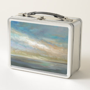 Coastal Clouds with Ocean Metal Lunch Box