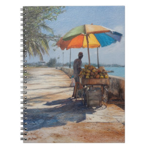 Coastal Coconut Cart Notebook