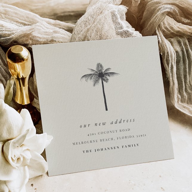 Coastal Coconut Palm Change of Address Moving Announcement (Creator Uploaded)