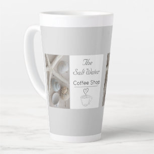 Coastal Coffee Shop Business Branding Latte Mug