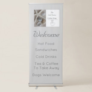 Coastal Coffee Shop welcome sign
