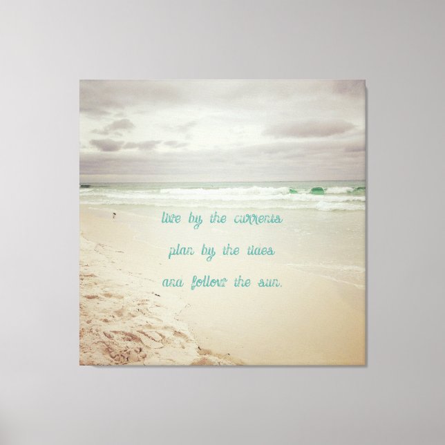 Coastal Colour Beach Life Wisdom Canvas Print (Front)