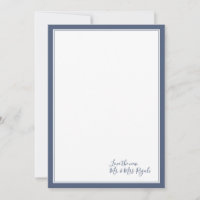 Coastal Colours Wedding Thank You Cards
