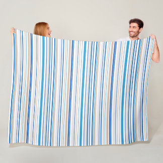 Coastal Comfort: Beach Stripes Throw Blanket