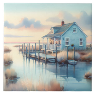 Coastal Cottage at Sunrise Marsh Tile