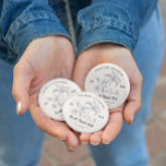 Coastal Cowgirl Bachelorette Button<br><div class="desc">Personalise with the bride's name (or the wearer's name) and the date of the event. The perfect matching, coordinating accessories for team bride for a bridal shower, bachelorette party, or morning of the wedding! It's "Vintage Coastal" but with a Texas flair. It’s that juxtaposition of the grittier Western aesthetic with...</div>