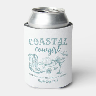 Coastal Cowgirl Bachelorette  Can Cooler