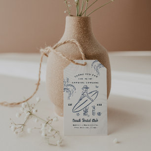 Coastal Cowgirl Bachelorette Favour Gift Tags