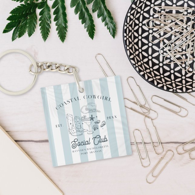 Coastal Cowgirl Bachelorette  Key Ring (Creator Uploaded)