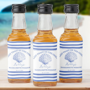 Coastal Cowgirl Bachelorette last toast on coast Liquor Bottle Label