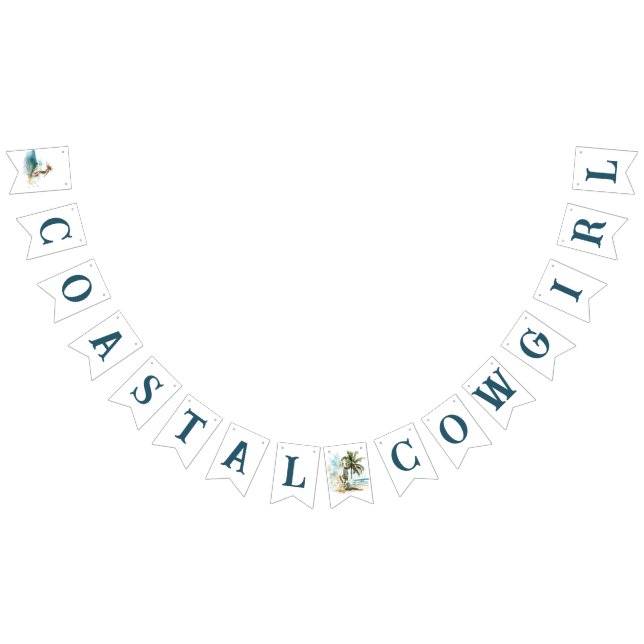 Coastal Cowgirl Bachelorette Party Bunting (All)