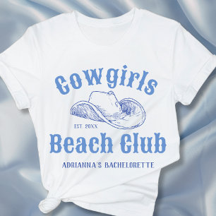 Coastal Cowgirl Beach Club Bachelorette Custom T-Shirt