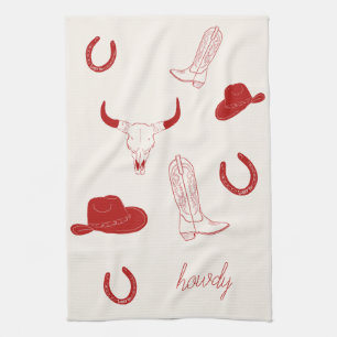 Coastal Cowgirl Beach Tea Towel