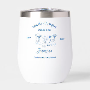 Coastal cowgirl Blue Ocean Bachelorette weekend