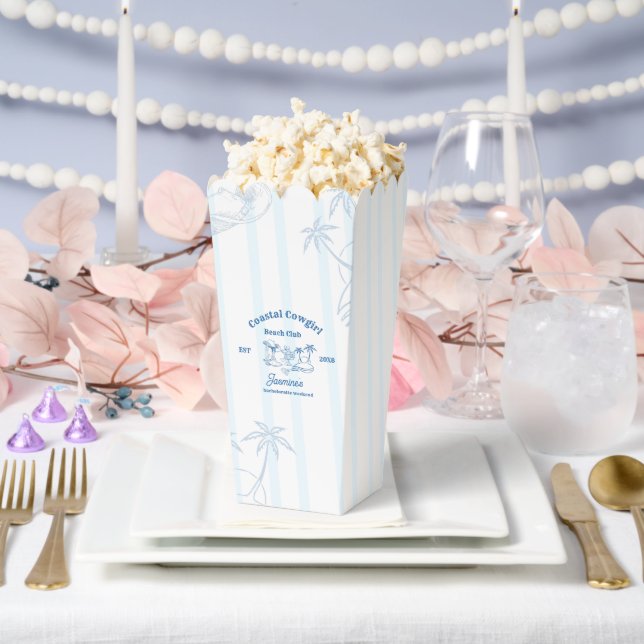 Coastal cowgirl Blue Ocean Bachelorette weekend Favour Box (Wedding)