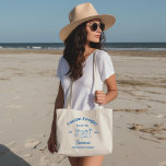 Coastal cowgirl Blue Ocean Bachelorette weekend Tote Bag<br><div class="desc">Saddle up for a bachelorette bash that combines the charm of the coast with the rugged appeal of the Wild West! This Coastal Cowboy tote bag features a playful blend of beachy and cowboy elements. With vibrant graphics of sandy shores,  surfboards,  and cowboy hats, </div>