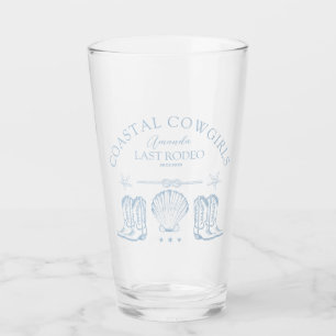 Coastal Cowgirl Boots Western Bachelorette Party Glass