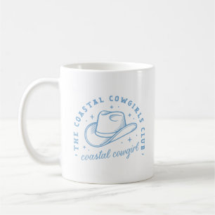 Coastal cowgirl hat west coast blue aesthetic coffee mug