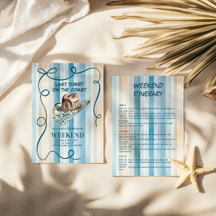 Coastal Cowgirl in Sunset Stripes Invitation