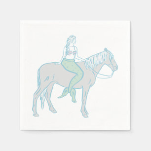 Coastal cowgirl  napkin