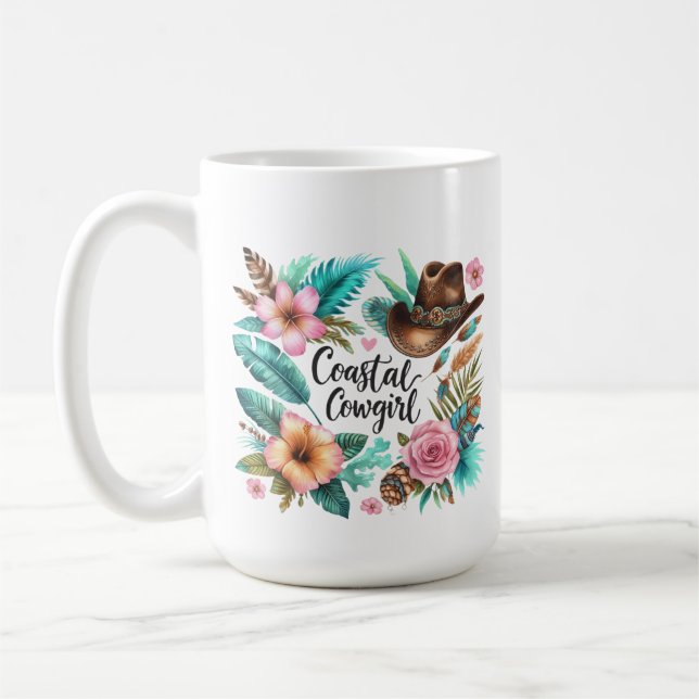 Coastal Cowgirl Western Mug  (Left)