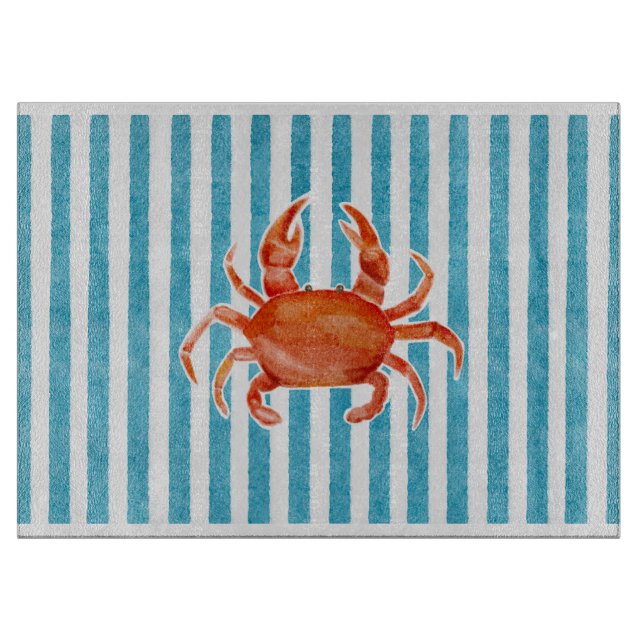 Coastal Crab Cutting Board (Front)