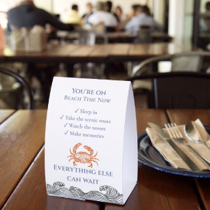 Coastal Crab Guest Welcome Card