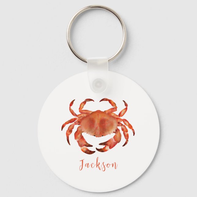 Coastal Crab Key Ring (Front)