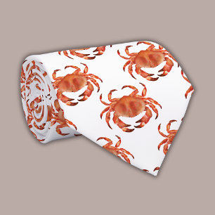 Coastal Crab pattern Tie