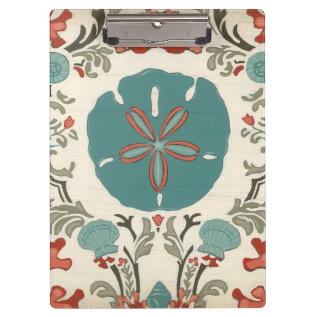 Coastal Damask I Clipboard (Front)