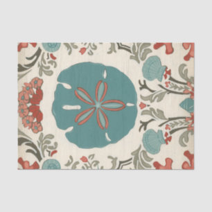 Coastal Damask I Tissue Paper