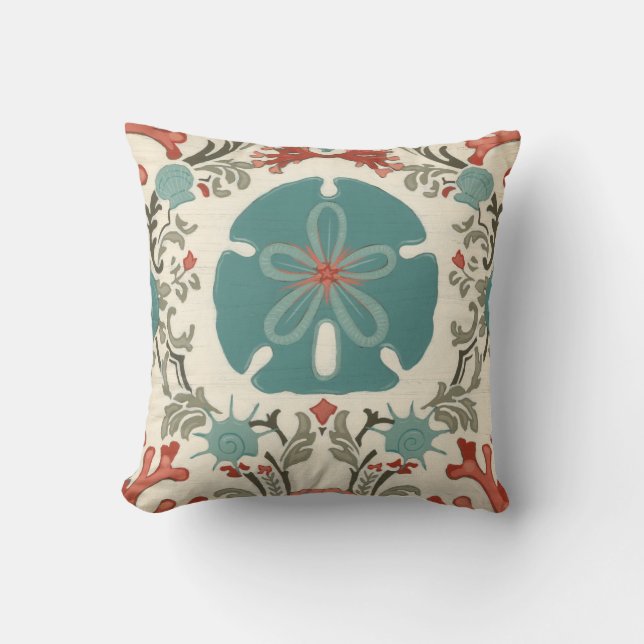 Coastal Damask II Cushion (Front)