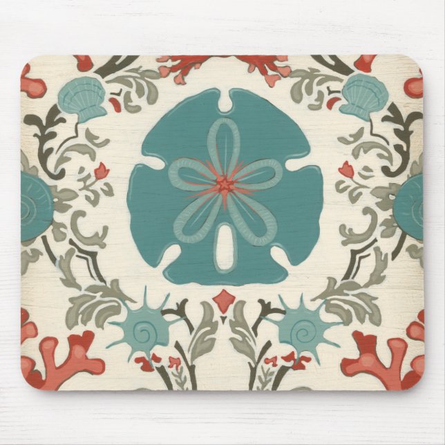 Coastal Damask II Mouse Mat (Front)