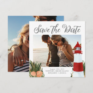 Coastal Destination Wedding Photo Save The Date
