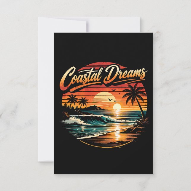 Coastal Dreams Thank You Card (Front)