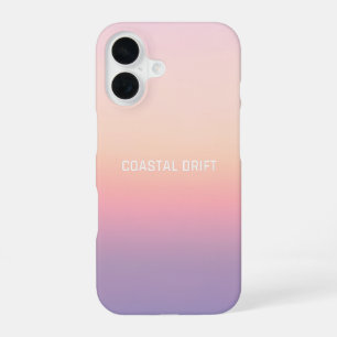 Coastal Drift - Pastel Sunset Gradient iPhone 16 Case
