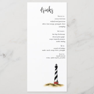 Coastal Drinks Menu