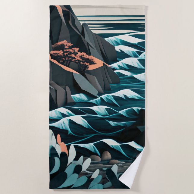Coastal Energy Beach Towel (Front)