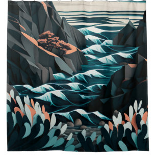 Coastal Energy Shower Curtain