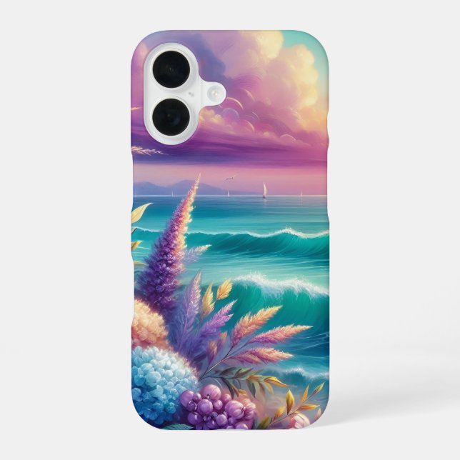Coastal Floral iPhone Case Slim (Back)