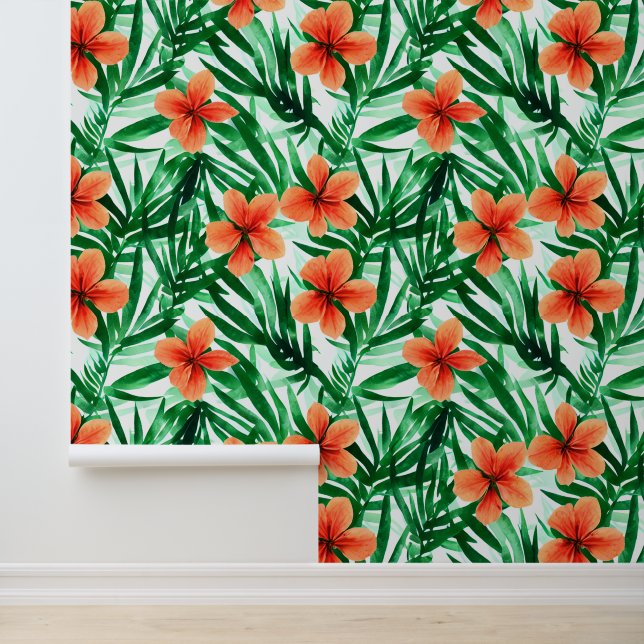 Coastal flower Hawaiian hibiscus blossom tropical  Wallpaper (Application)